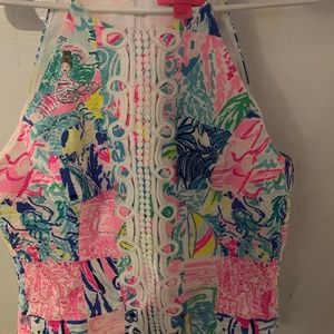 Lilly Pulitzer patchwork Peplum top